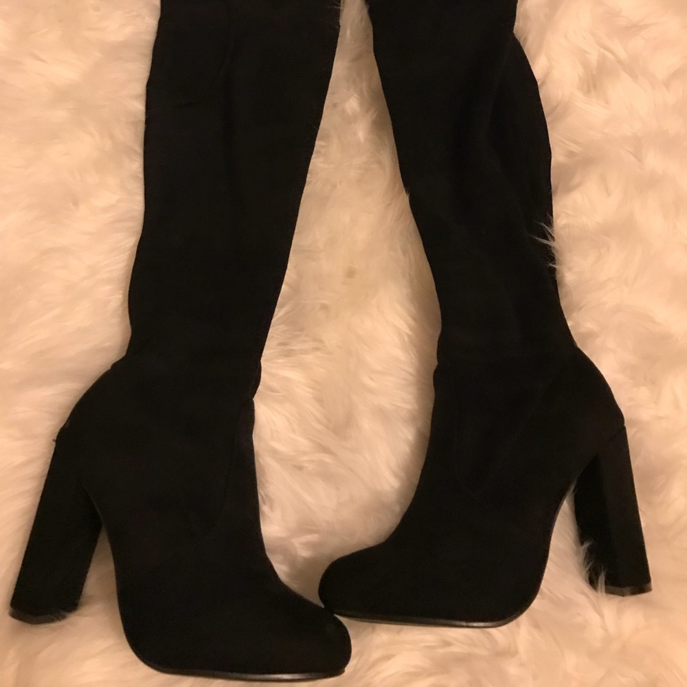 Fashion nova over the knee high heel boots